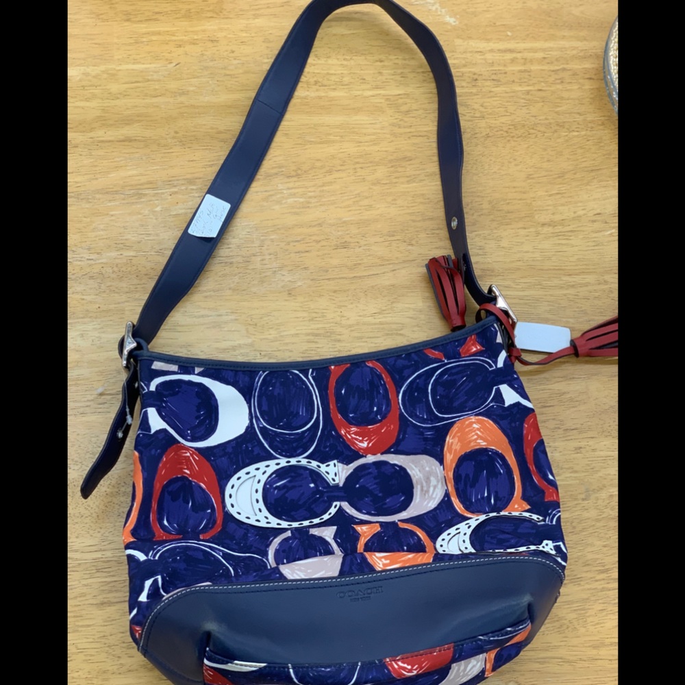 Vintage Coach Legacy Signature Doddle Crossbody